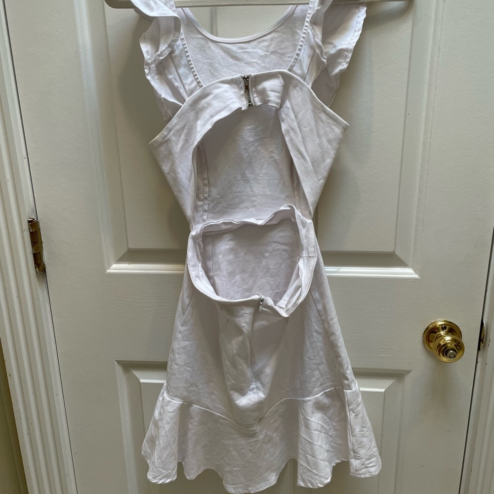 White Ruffle Dress - Picture 2 of 4